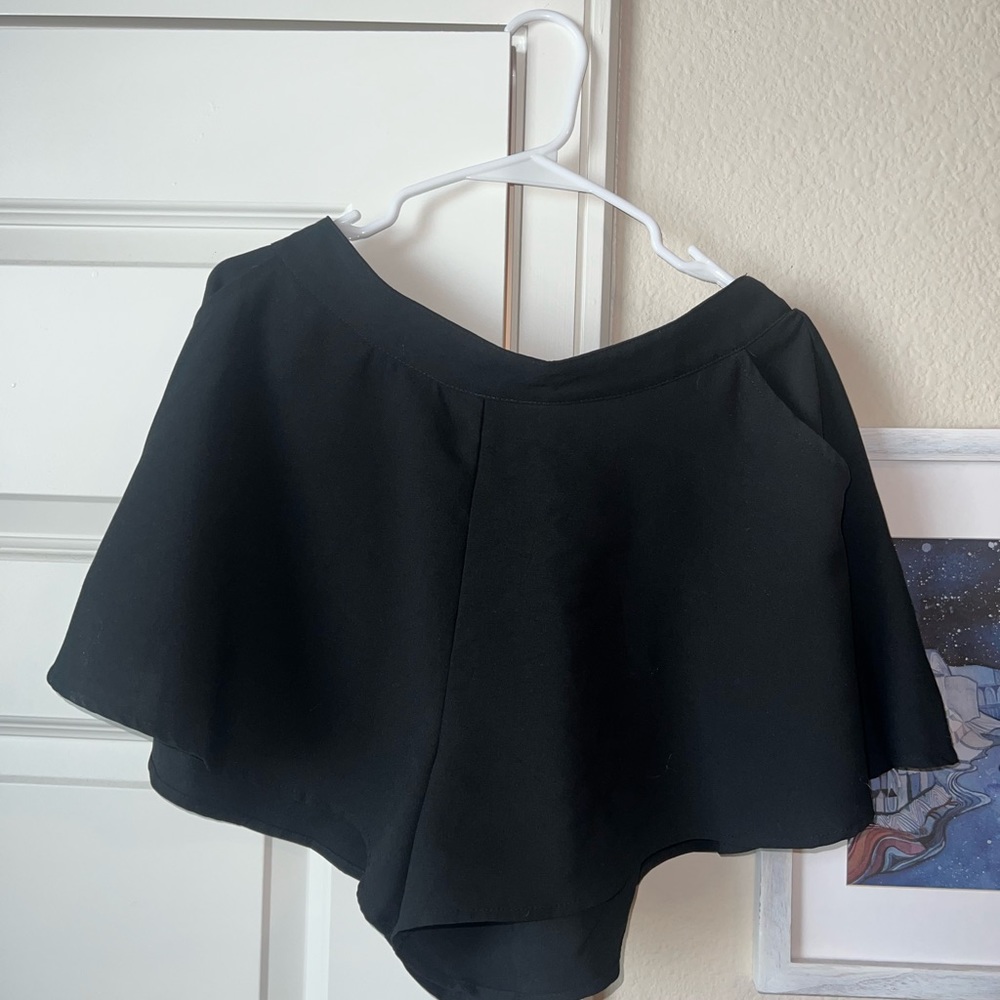 Flare black Shorts, formal size large